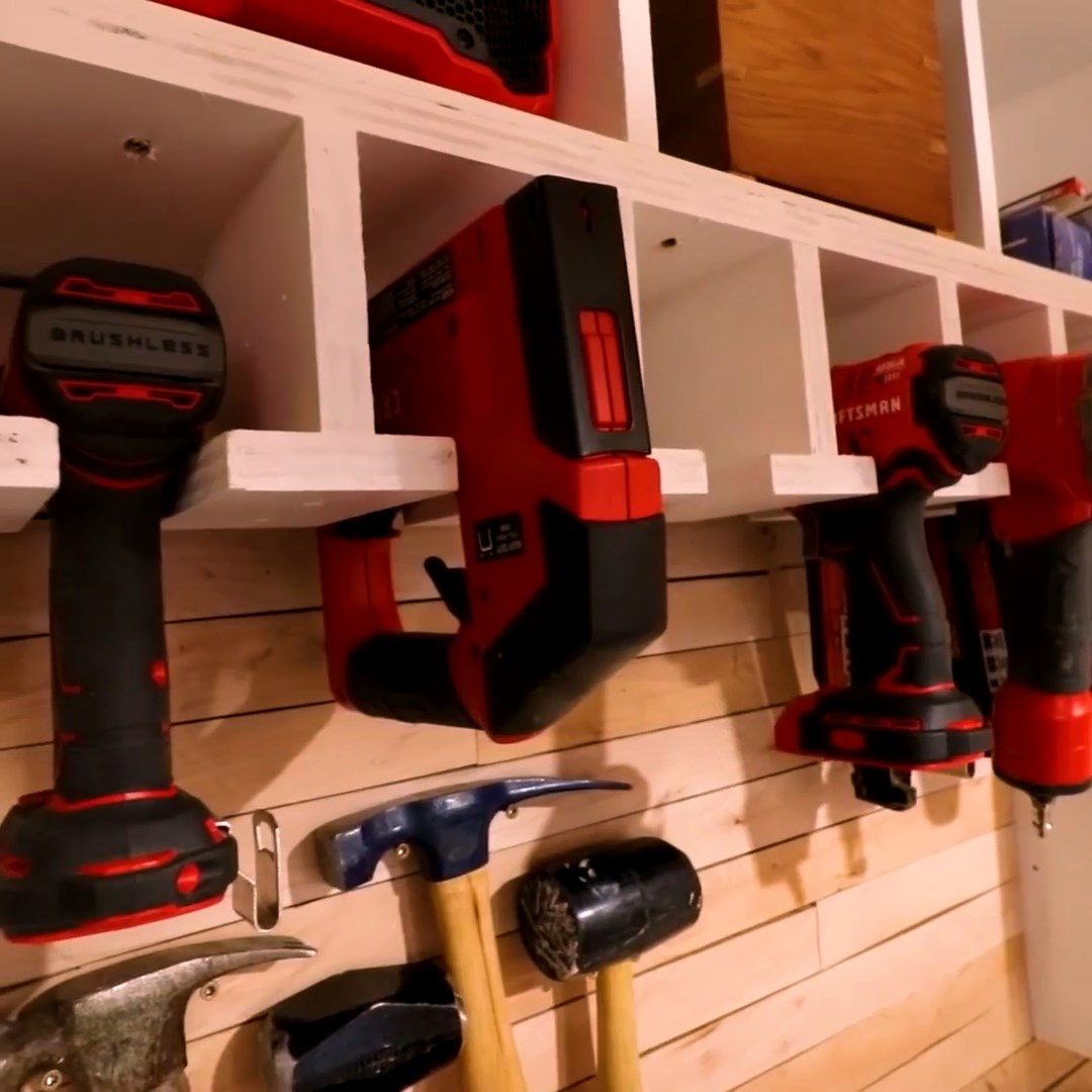 Tool Storage and Charging Wall