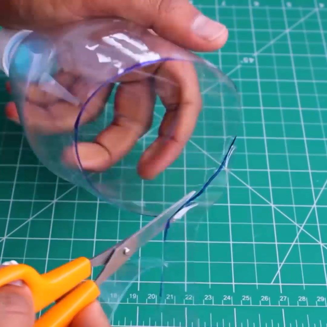 Table Fan with a Plastic Bottle