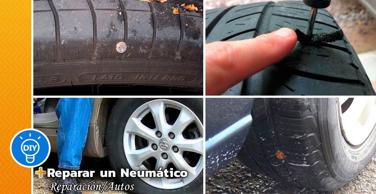 Cómo Reparar un Neumático de Auto Súper Rápido