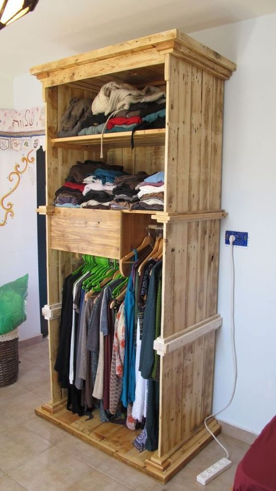 Rustic wood cabinets