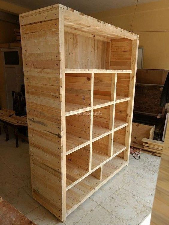 Rustic wood cabinets