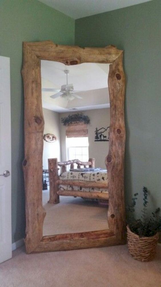 Elegantes muebles hechos con troncos