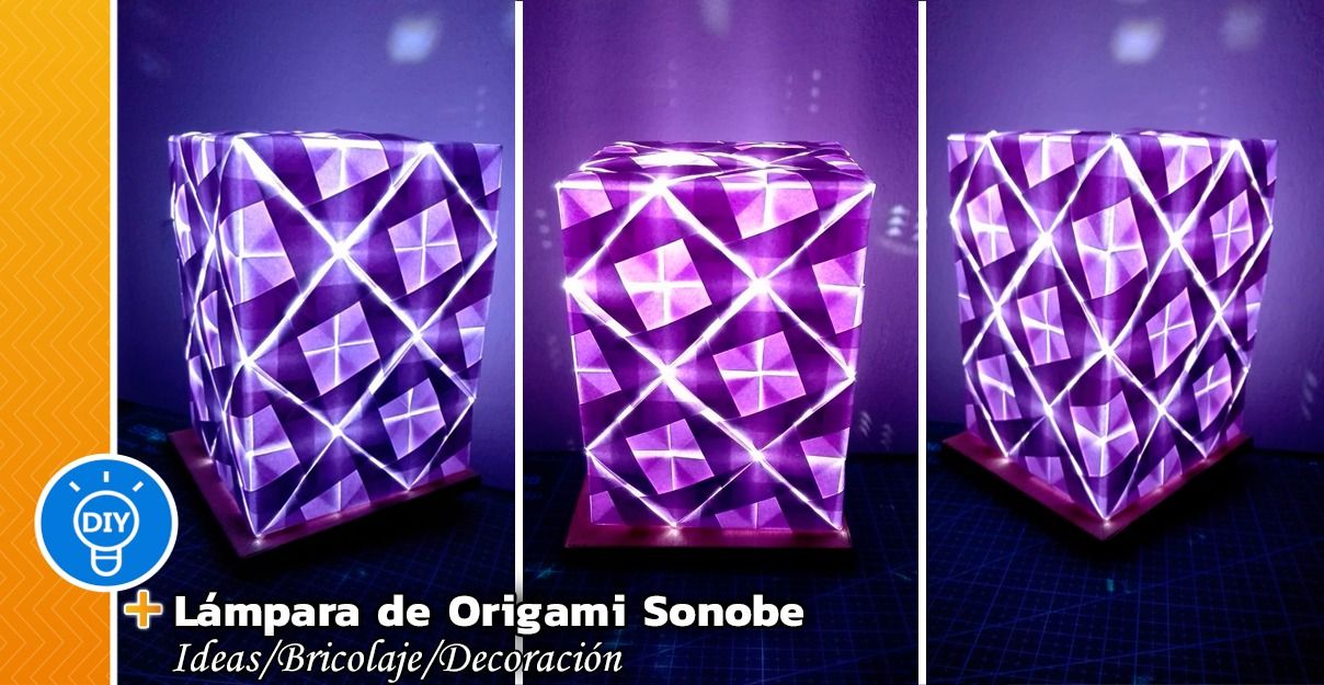 Cómo Hacer una Lámpara de Origami Sonobe(Papel)