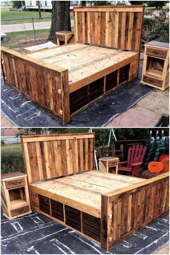 Reutilizar pallets para construir muebles increíbles