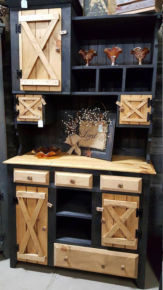 Gabinetes de madera rústica para tu cocina