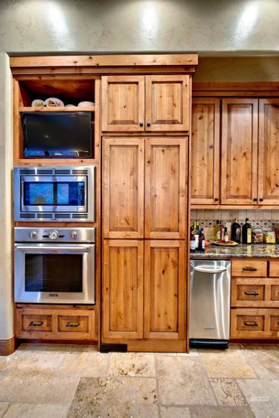 Gabinetes de madera rústica para tu cocina