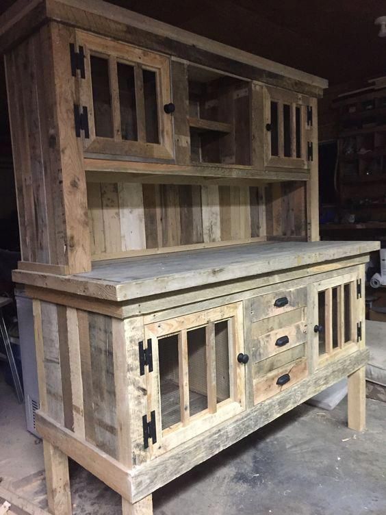 Gabinetes de madera rústica para tu cocina