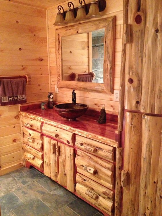 Gabinetes de madera rústica para tu cocina