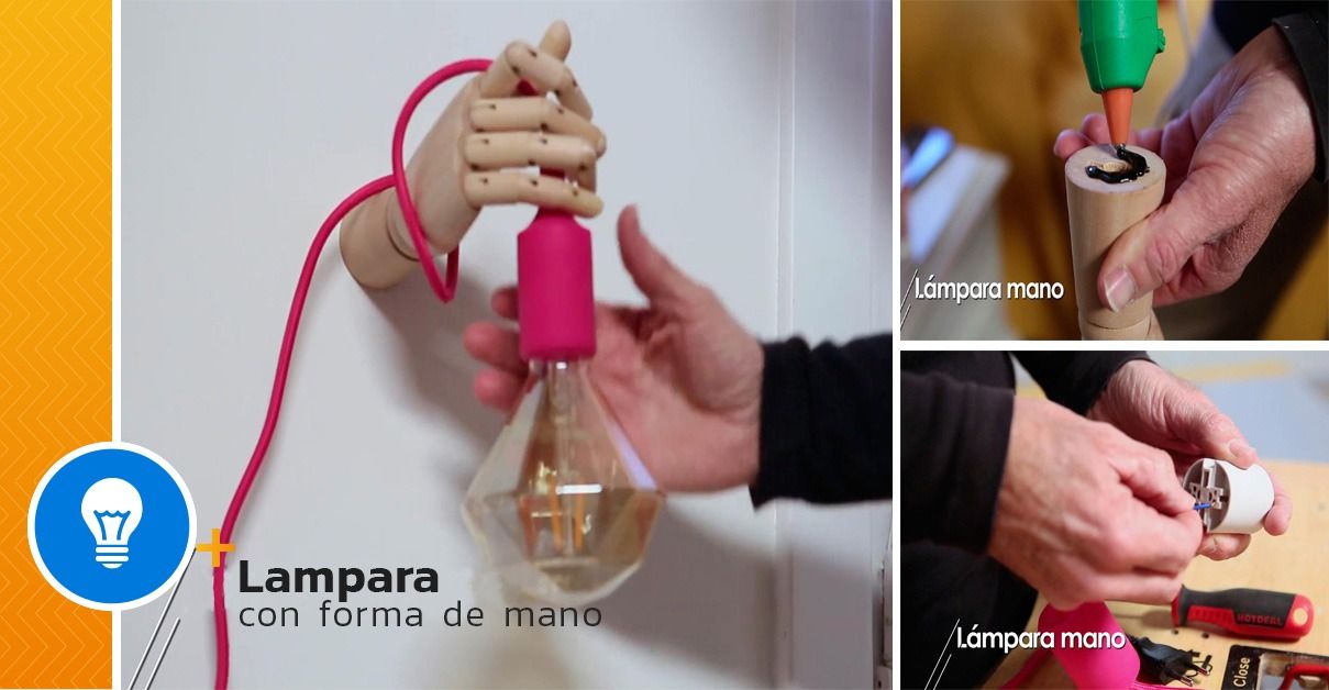 Cómo hacer una original lámpara con forma de mano