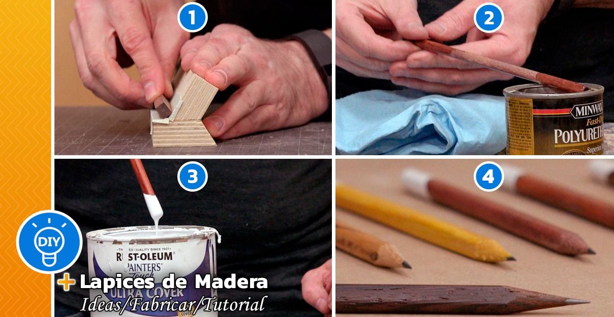 Cómo Hacer Lápices de Madera