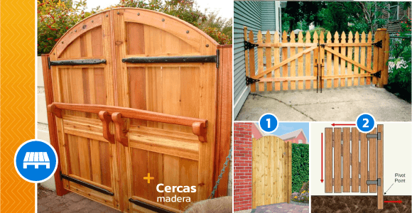 Puertas y cercas de madera para la entrada de tu hogar