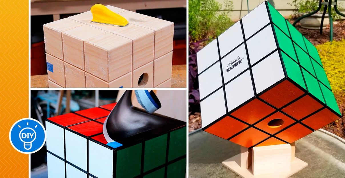 Casa de Pájaros en Forma de un Cubo de Rubik