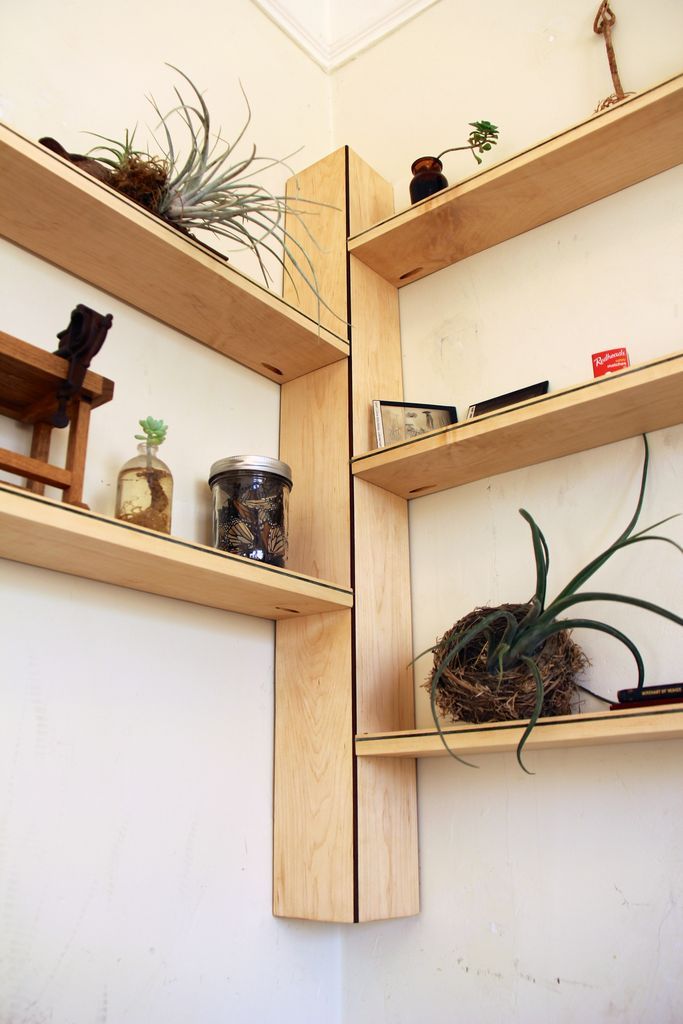 How to Build Corner Shelves