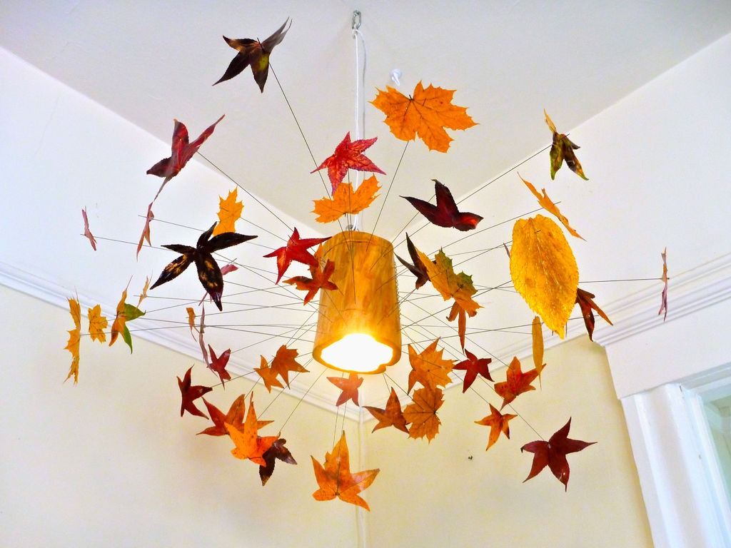 How to Make an Autumn Leaf Lamp