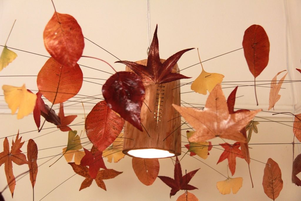 How to Make an Autumn Leaf Lamp