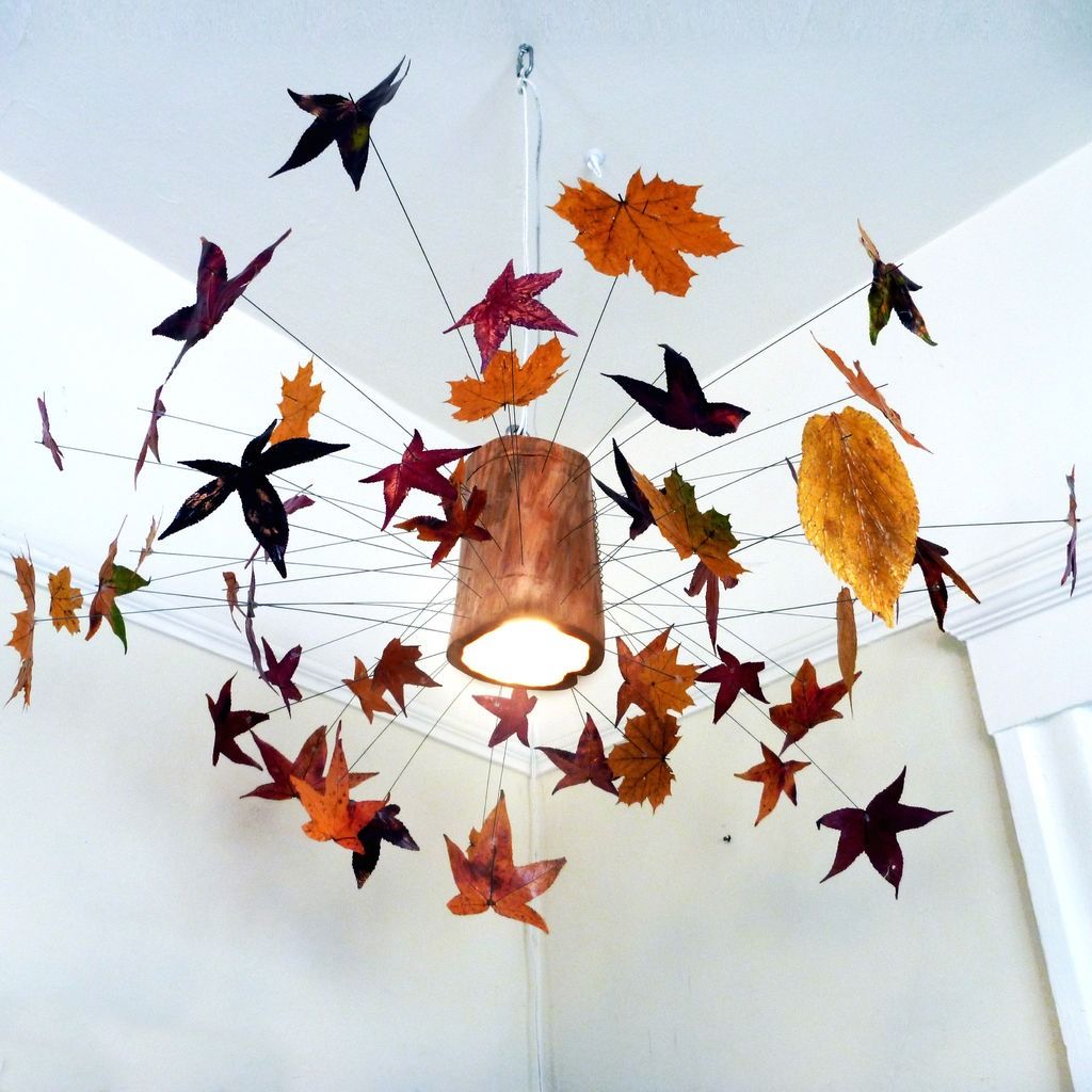 How to Make an Autumn Leaf Lamp