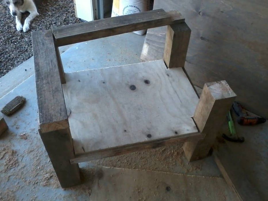 Wooden armchair