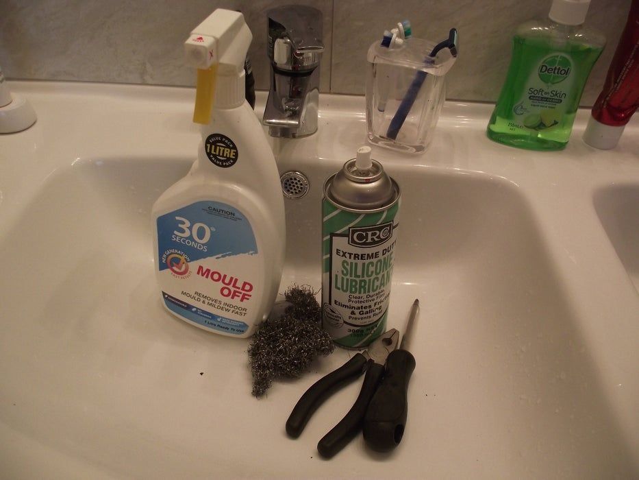 Repair a push button sink