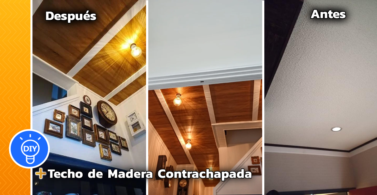 Techo de Tablones de Madera Contrachapada