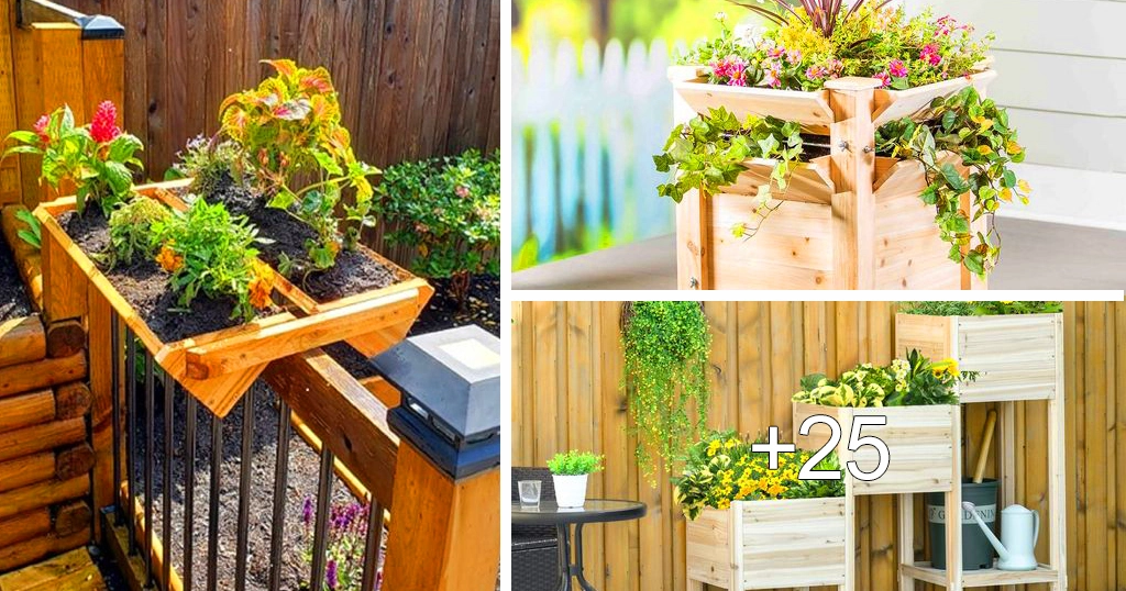 Wooden Planters for the Garden or Patio