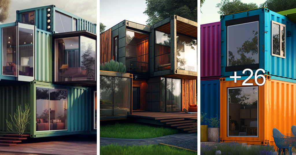 Container Houses Made by AI