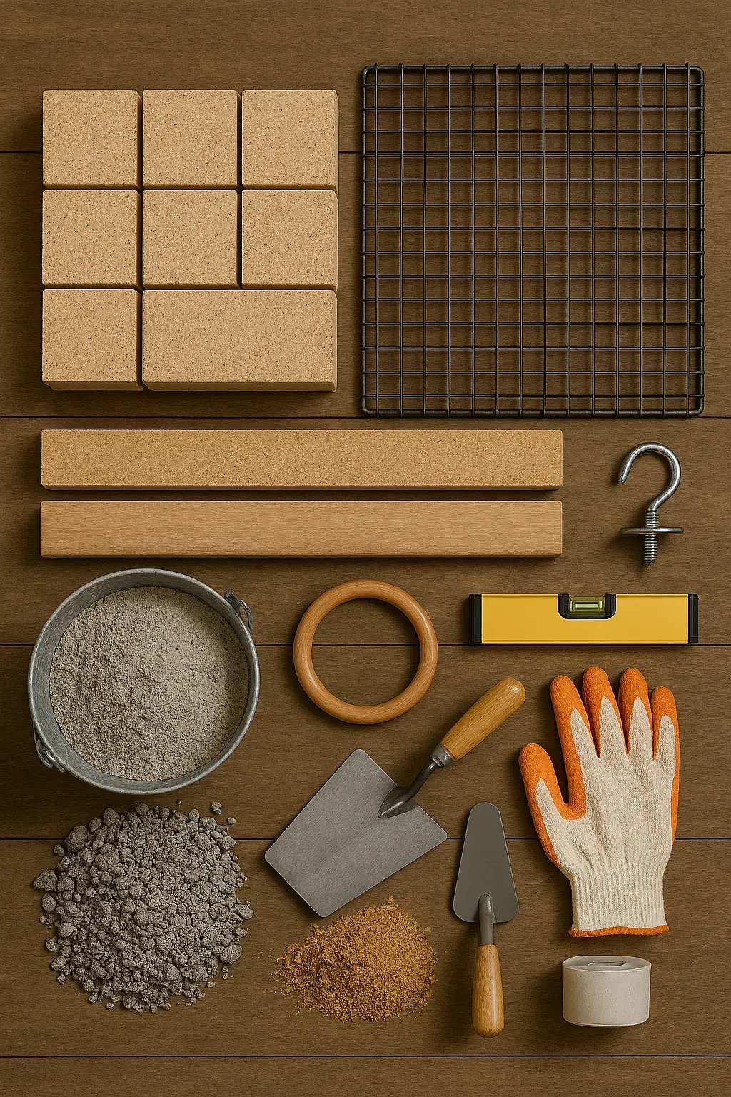 Materiales necesarios para construir una barbacoa de ladrillo