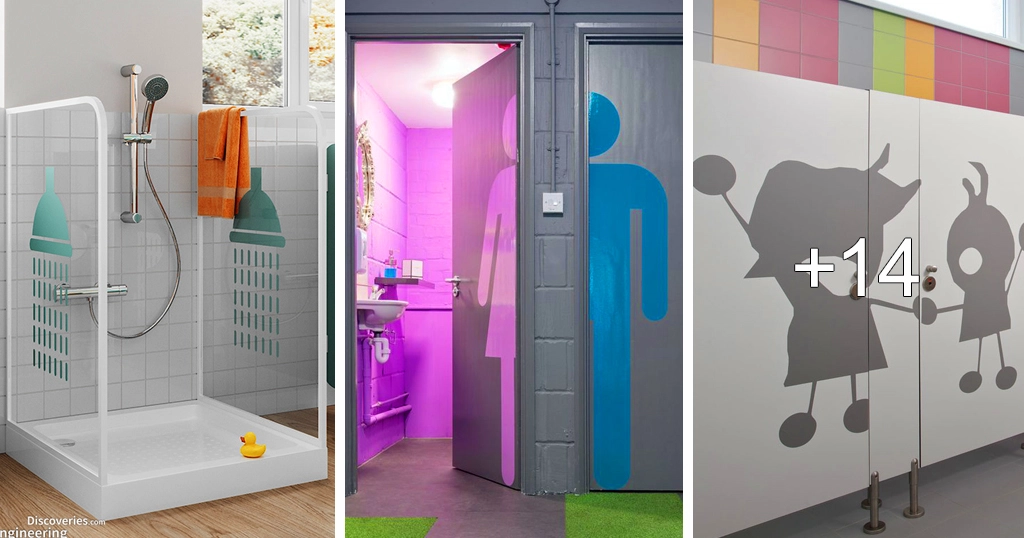 Ideen zur Dekoration eines Badezimmers für Kinder