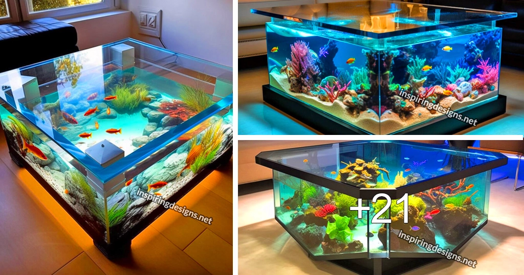 Ideas to Have Coffee Tables with Aquarium