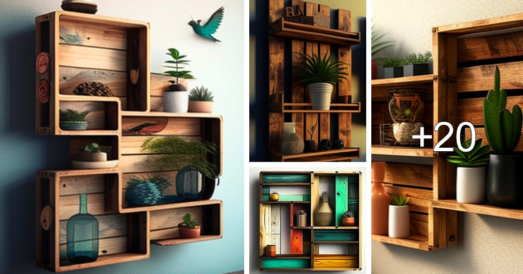 Wooden Shelves Designed with Artificial Intelligence