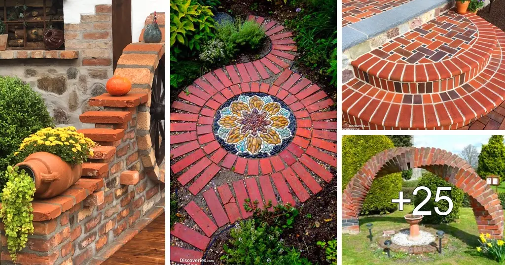 Ideas para decorar el jardín con ladrillos Ideas para decorar el jardín con ladrillos